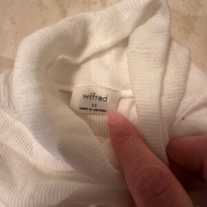 Wilfred Cream Cowl Neck Sweater